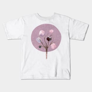 tree sun moon pink Kids T-Shirt